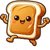 Cute Toast Cartoon Bread Funny