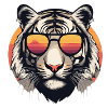 Stylischer Tigerprint