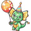 dinosaur triceratops birthday baby