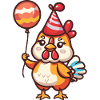 Coq Anniversaire Bébé