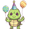 Turtle Birthday Baby