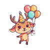 Deer Birthday Baby