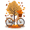 A bicycle in autumn