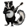 Skunk Bluegrass Banjo Player