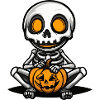 Squelette Bande Dessinée Halloween