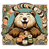 Sushi Bear Happy Cute Maki Gift