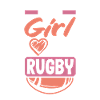 This girl loves rugby