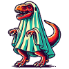 Mignon Dinosaure Fantôme Drôle T-Rex