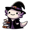 Axolotl Witch - Cute Halloween
