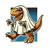 Cute Dinosaur Ghost Funny T-Rex