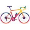 Vibrant Multicolour Cycling Design