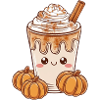 Cute Spice Pumpkin Latte