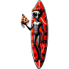 Halloween Alien Surfer Pizza Lover