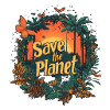 Save the planet Butterfly