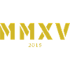 Mit römischen Zahlen - Made in 2015 - MMXV