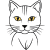 Stylische Goldkatze