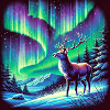 Deer Aurora Borealis