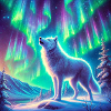 Wolf Aurora Borealis