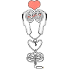 Funny Love Kawaii Earbuds Couple Music Design Y2K
