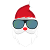 Santa Claus Cool with Sunglasses