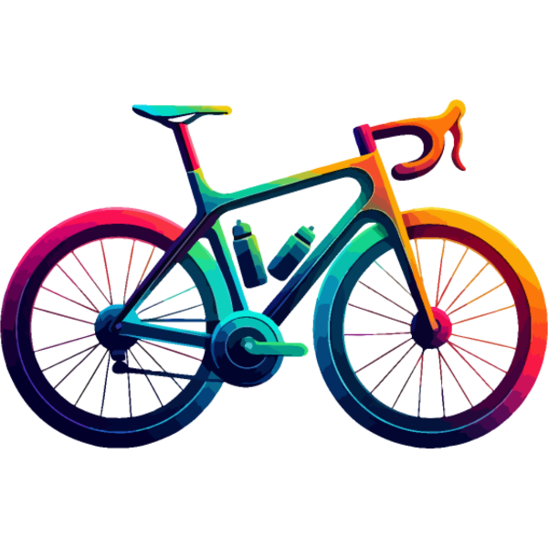 Koszulka "Neonowy rower szosowy - połączenie stylu i prędkości"