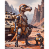 Dinos leben heute – moderner Soldat