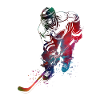 Giocatore di hockey sport arte #hockey #sport