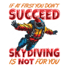 Funny skydiver