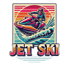 Jet Ski Adventure Retro Summer