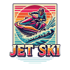 Jet ski aventure Rétro été
