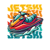 Jet Ski Adventure Retro Summer