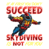 Funny skydiver