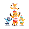 Cartoon Animal sport