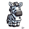 Pixel Gamer Zebra