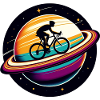 Cyclist on Saturn