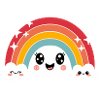 Kawaii Mignon Arc-en-ciel