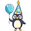 Pingouin Anniversaire Bébé