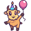 Mountain Goat Birthday Baby