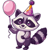 Raton laveur anniversaire bébé