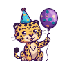 Leopard Birthday Baby
