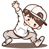 Petit garçon de breakdance