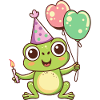Frog Birthday Baby