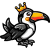 Toucan Bird Comic Crown