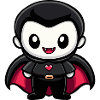 Vampire Halloween Cute Comic