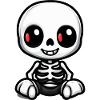 Skeleton Cute Halloween Comic