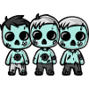 Zombies Halloween Cute Comic