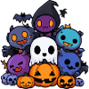 Halloween Party Figures Comic