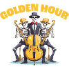 Golden Hour - Funny Skeleton Design