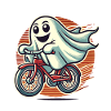 Vélo Fantôme Drôle Fantôme