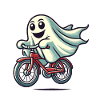 Vélo Fantôme Drôle Fantôme